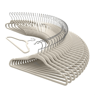 Kit 30 Cabides De Veludo Slim Antideslizante Ultrafinos em Oferta na Shopee