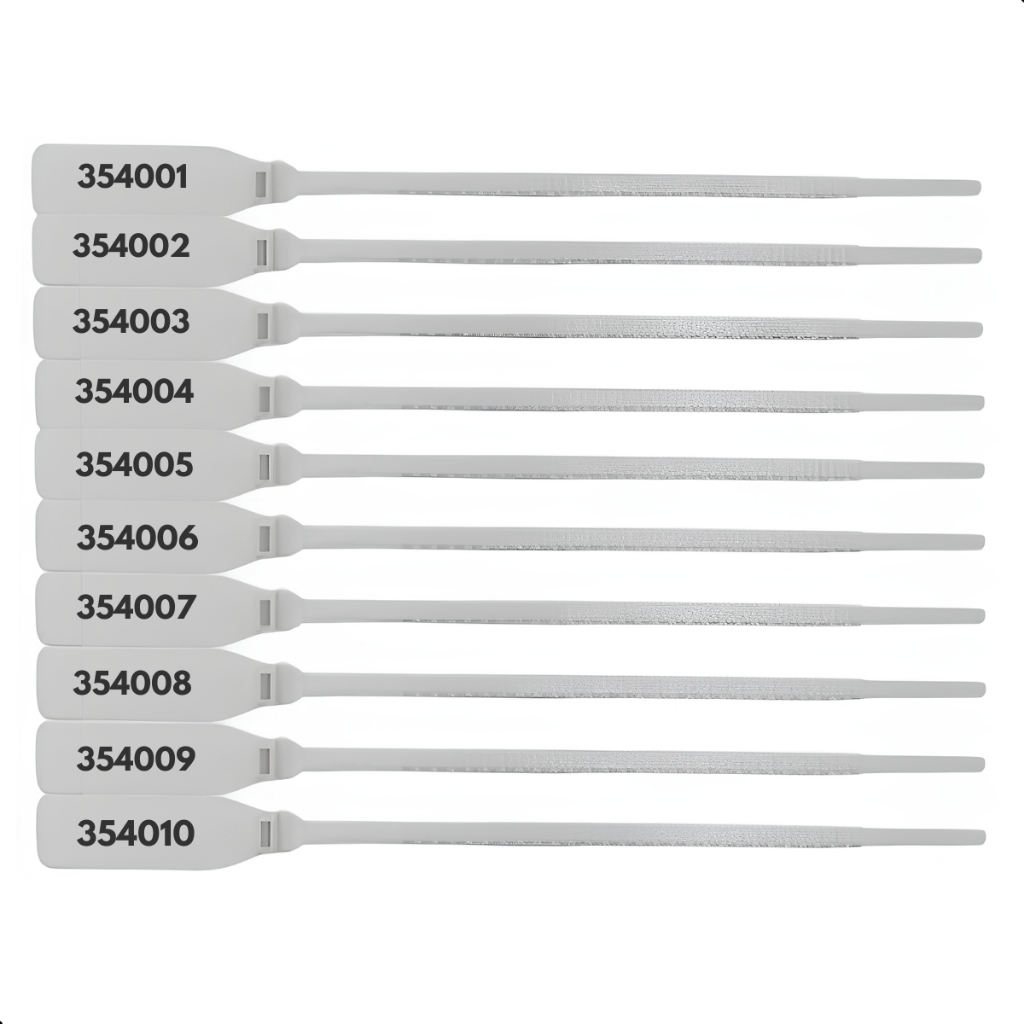 KIt 100 Lacre De Segurança Numerados Sequencial Hospital Bolsa Mala Viagem 16cm em Oferta na Shopee