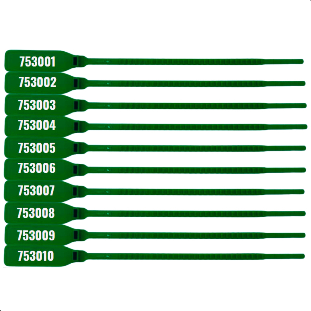 500 Peças Lacre De Segurança 16cm Malote Numerção Sequencial Hospitalar Mala em Oferta na Shopee