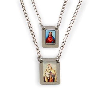 Escapulário Nsa Do Carmo E Sagrado Coração De Jesus em Oferta na Shopee
