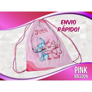 MOCHILINHA STITCH E ANGEL 2 (ENVIO RÁPIDO) - SACOLINHA LEMBRANCINHA em Oferta na Shopee