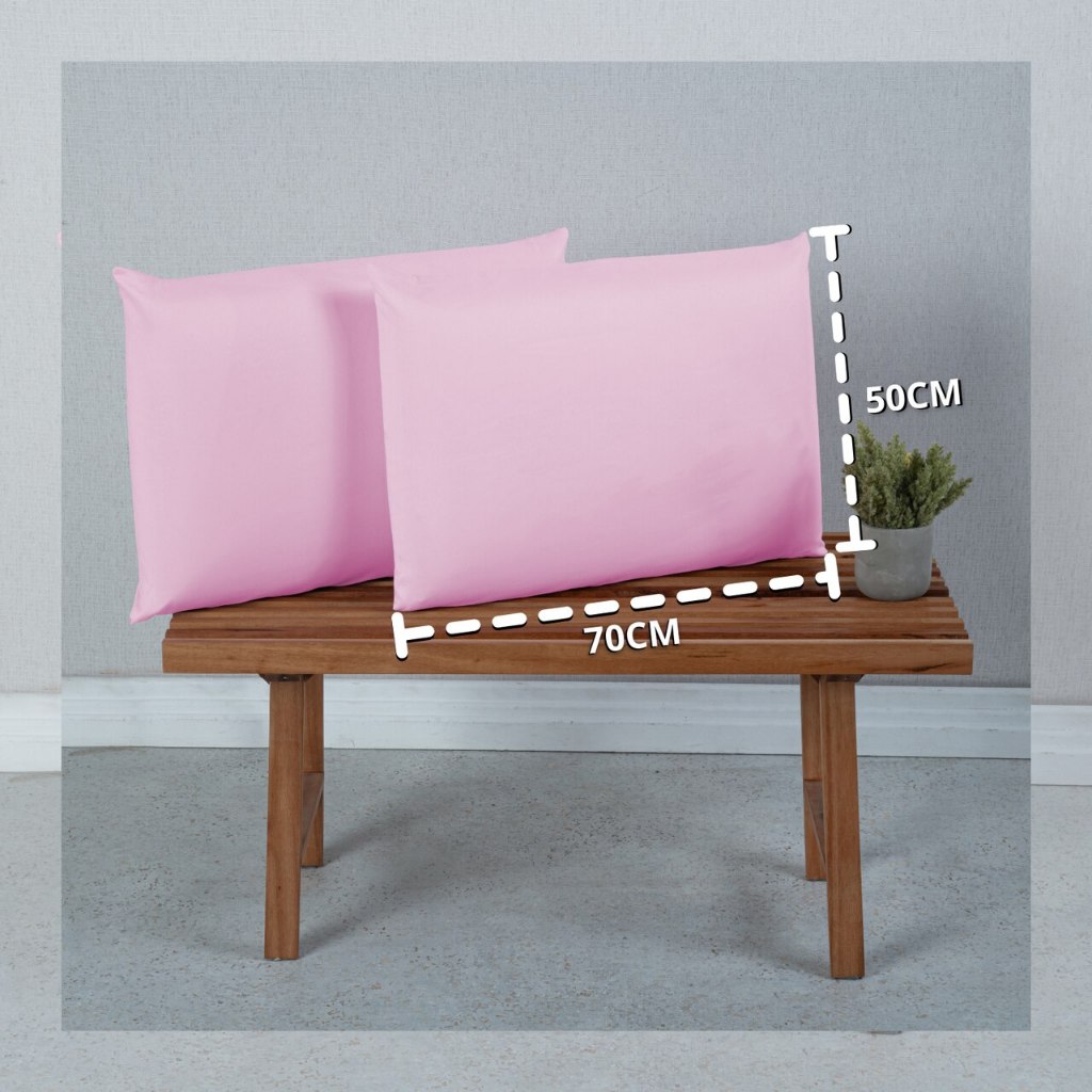 Kit 2 Fronhas de Travesseiro 400 Fios Cores Vivas Hotel Pousada Qualidade