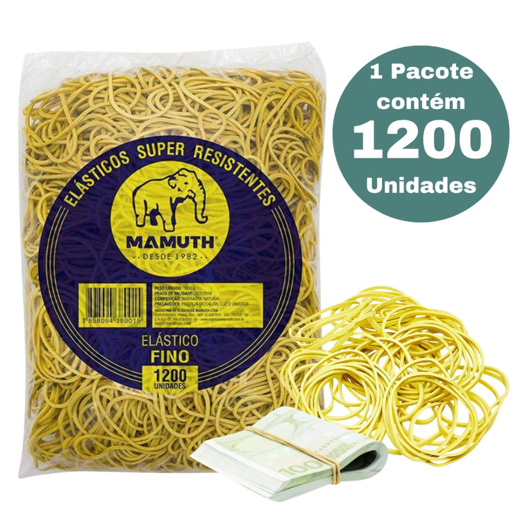 Elastico De Dinheiro Liga Liguinha Amarelo 1kg em Oferta na Shopee