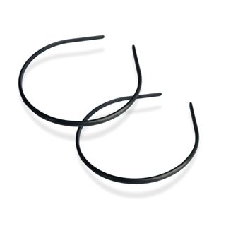 Kit 24 Tiara Arco Arquinho Plástico Forrar/Encapar/Costumizar Extra Fina Simples Preta Lisa - 5mm em Oferta na Shopee