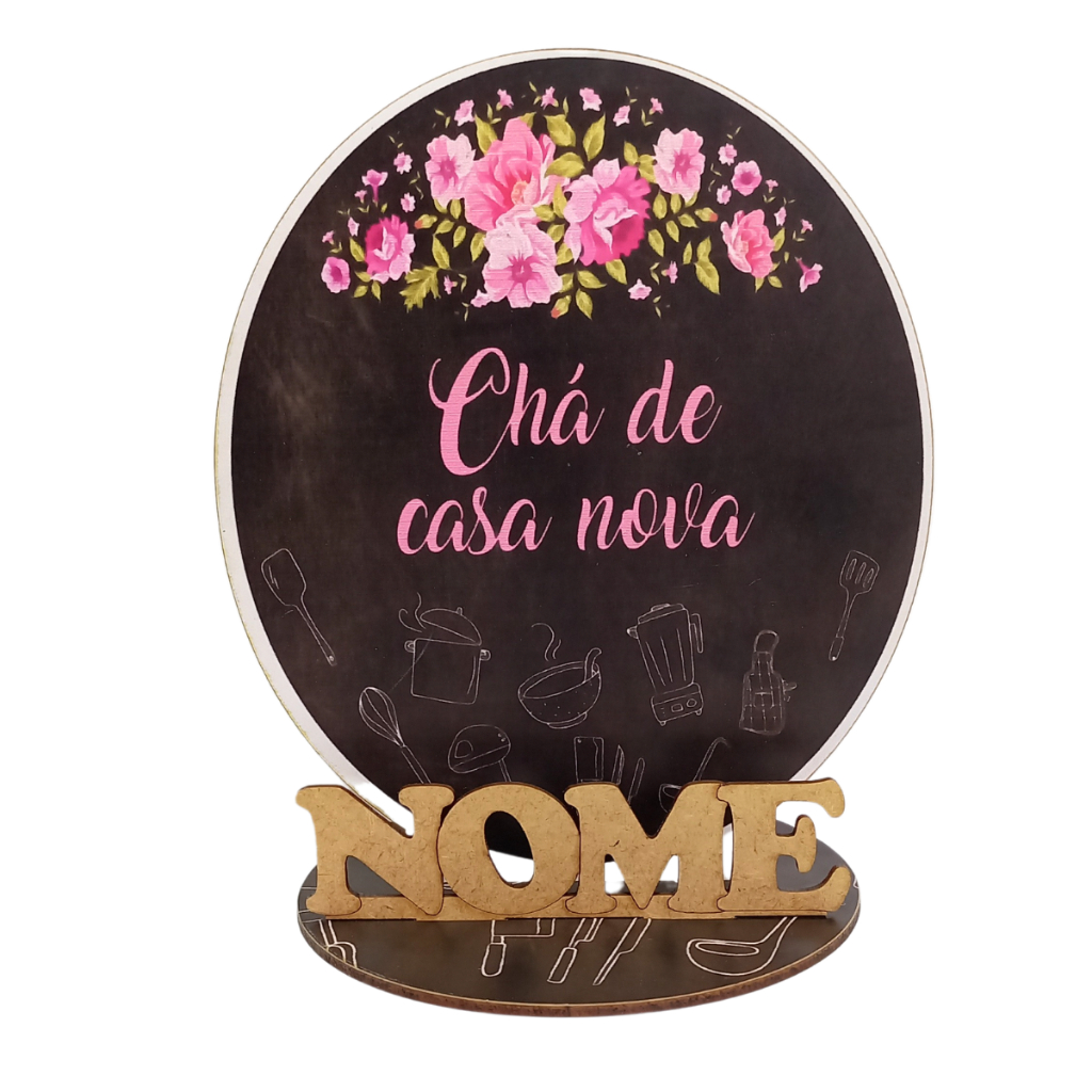 12 Centros de Mesa Chá Casa Nova Personalizado Lembranças