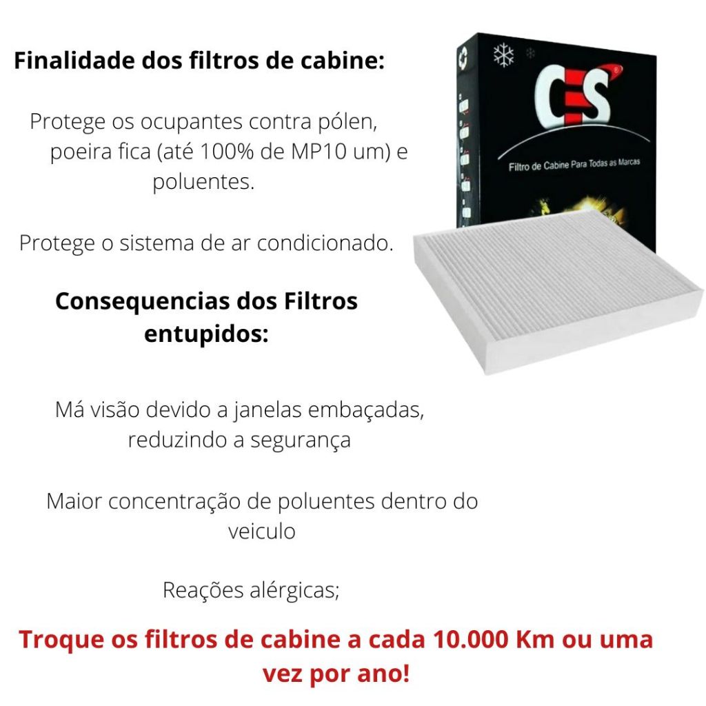 Filtro De Ar Condicionado Creta New Tucson CES2311
