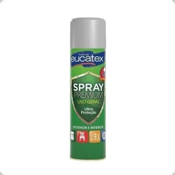 Tinta Spray Alta Temperatura Alumínio Eucatex