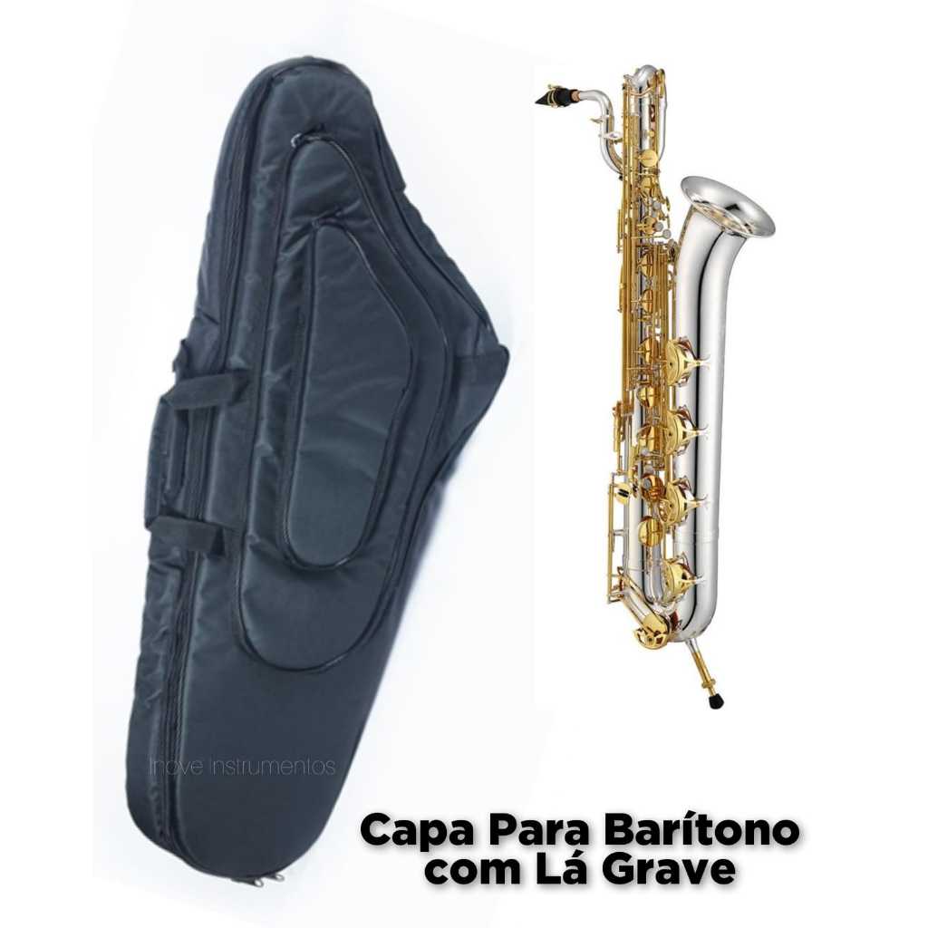 Capa Bag Extra Luxo Sax Barítono Com Lá Grave