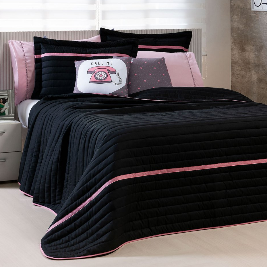 Kit Cobre Leito Black Hipercal 200 Fios Dupla face - Solteiro e Queen - estampas modernas