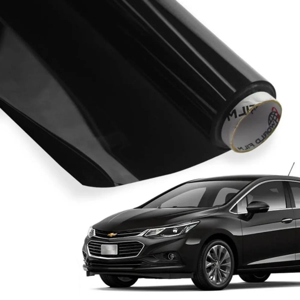 Pelicula Insufilm g35 Preto 75cm x 1 a 4 metros Adesivo Pelicula Automotivo e Residencial