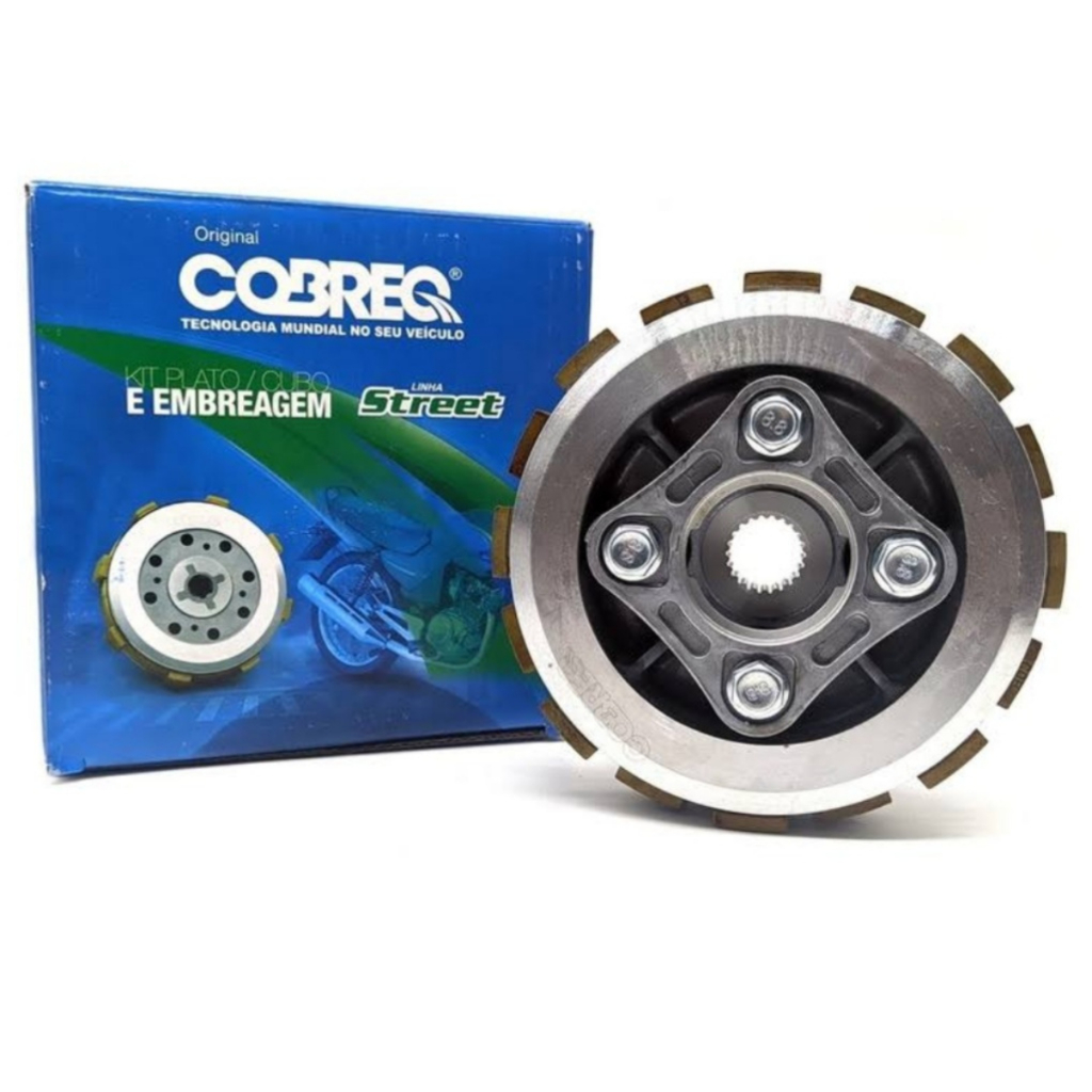 Kit Quit Embreagem Completo CG 150 FAN TITAN 2004 até 2018 -  BROS 150 2004 até 2015 Cobreq Original