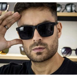 Óculos de sol Masculino Minimalista Quadradinho Retro Quadrado Acetato haste em Oferta na Shopee