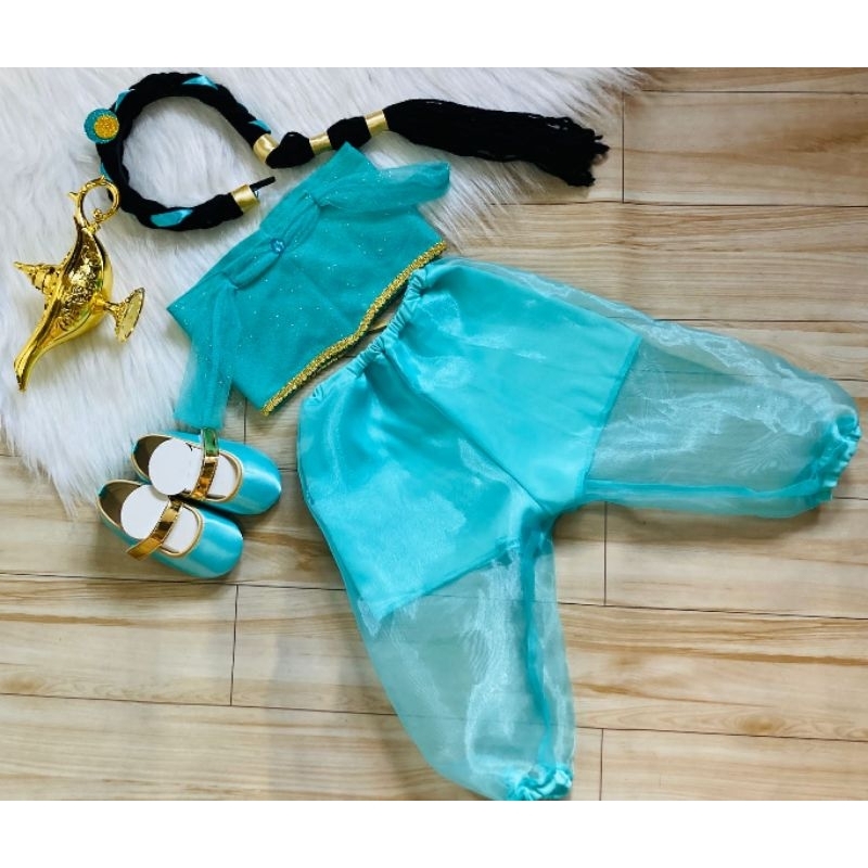 fantasia jasmine odalisca infantil bebê em Oferta na Shopee