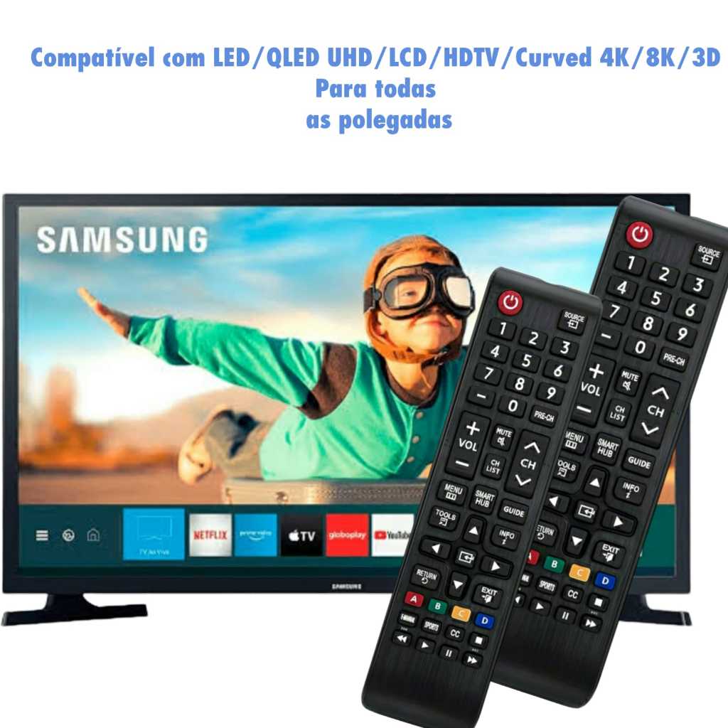 Samsung  Controle Samsung Smart  TV Compatível com todas as Polegadas