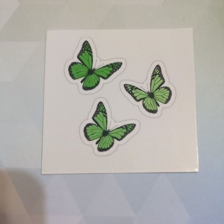 Adesivo/Sticker borboletas verdes