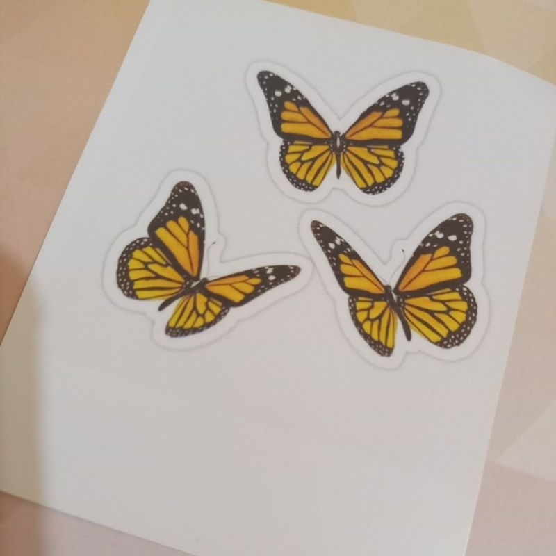Adesivo/Sticker borboletas amarelas