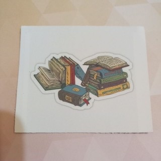 Adesivo/Sticker diversos livros, leitura