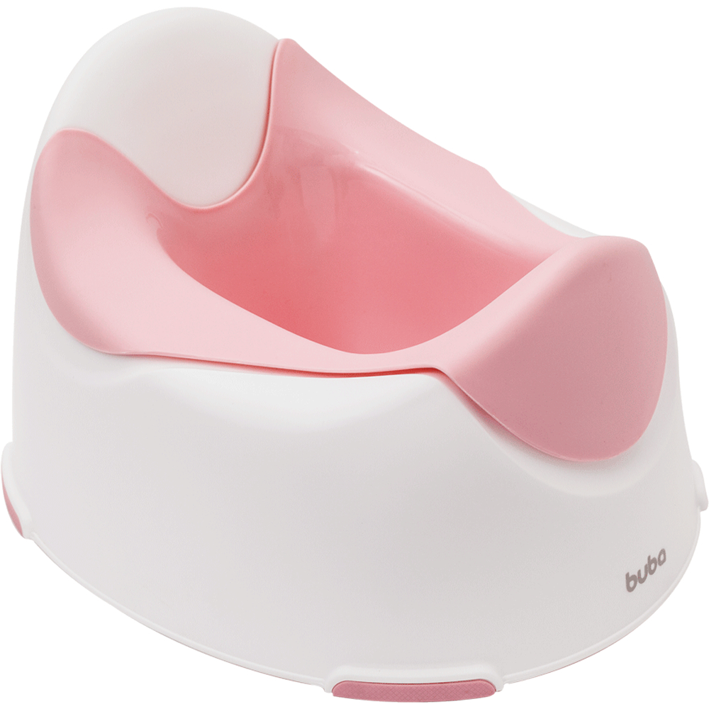 Troninho Sanitário Infantil Com Recipiente Antiderrapante Removível Rosa - Buba
