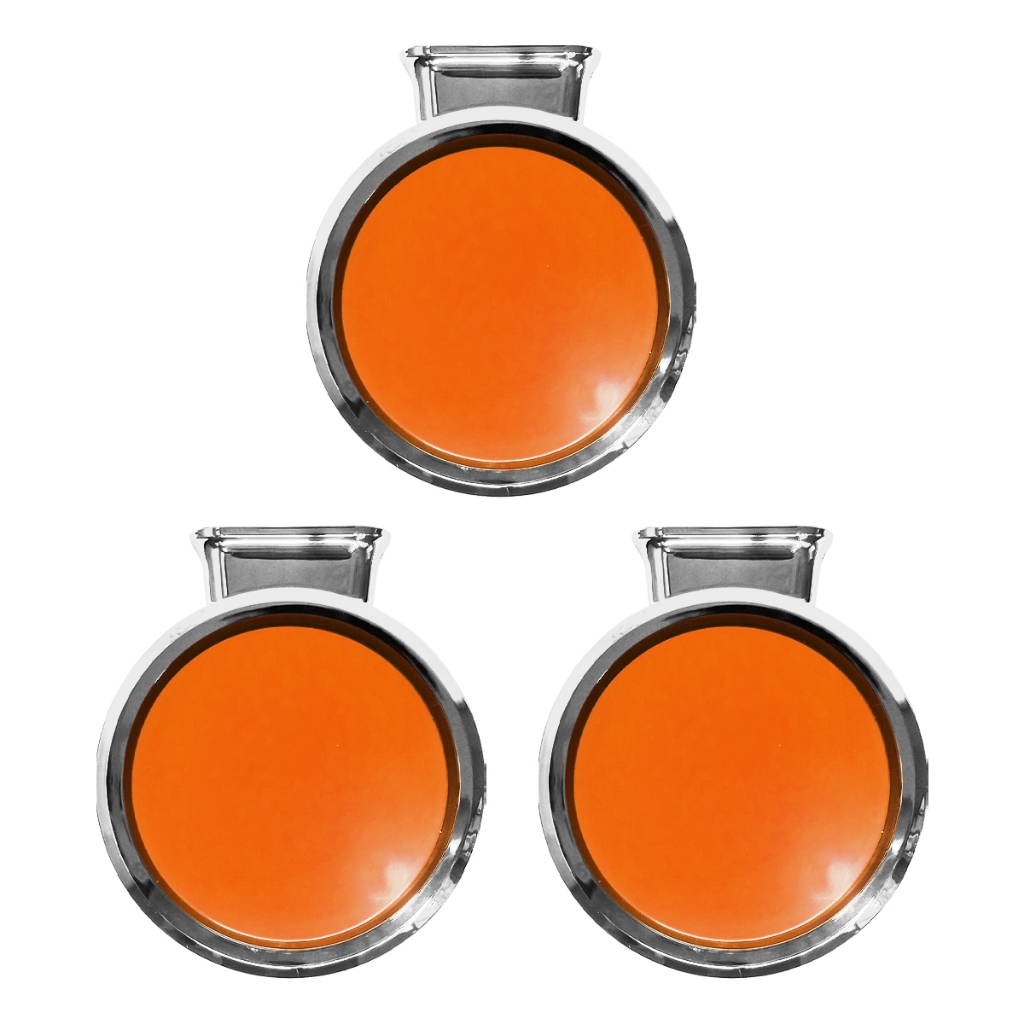 Kit Lanterna Foguinho LED Base Cromada Bojuda Maria Bivolt 12V 24V Carreta Caminhão Implementos Baú