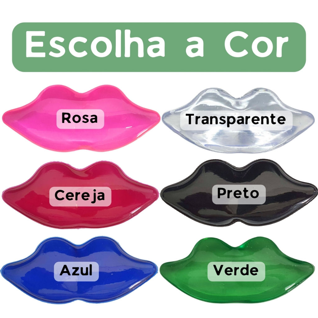 Gelo Boca Procedimentos Estéticos Botox Dentista Reutilizável 11,00 x 4,50cm Escolha Cor/ Quantidade em Oferta na Shopee