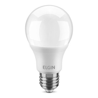 Detalhes do Kit 12 Lâmpadas Led Bulbo 9w E27 3000k Branco Quente ELGIN Inmetro
