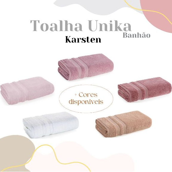 Toalha Banhão Karsten Fio Penteado Unika 86cm X 1,50m em Oferta na Shopee