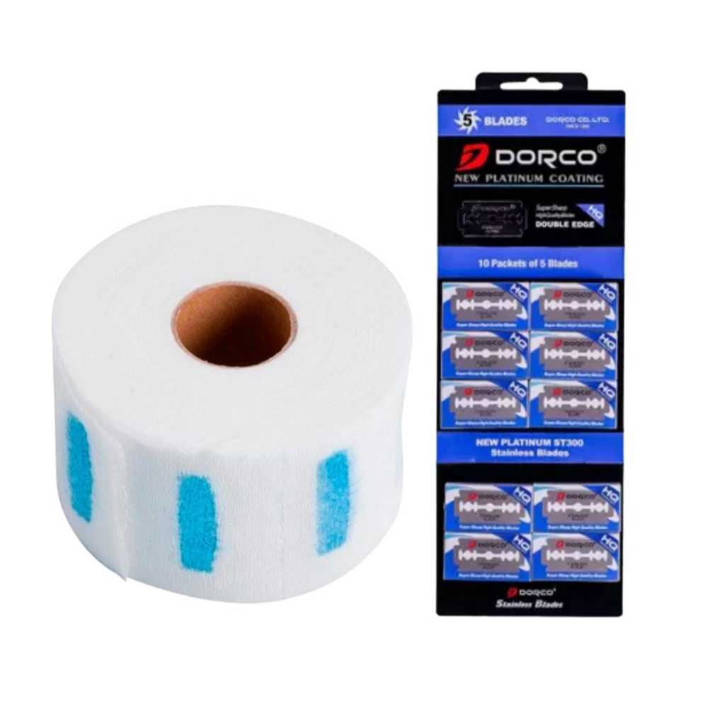 kit1 Lamina Dorco Platinum e1unidade de gola higienica