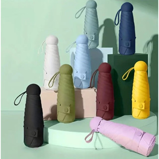 336 - MINI Sombrinha Guarda Chuva Cabo Redondo Cor Lisa em Oferta na Shopee