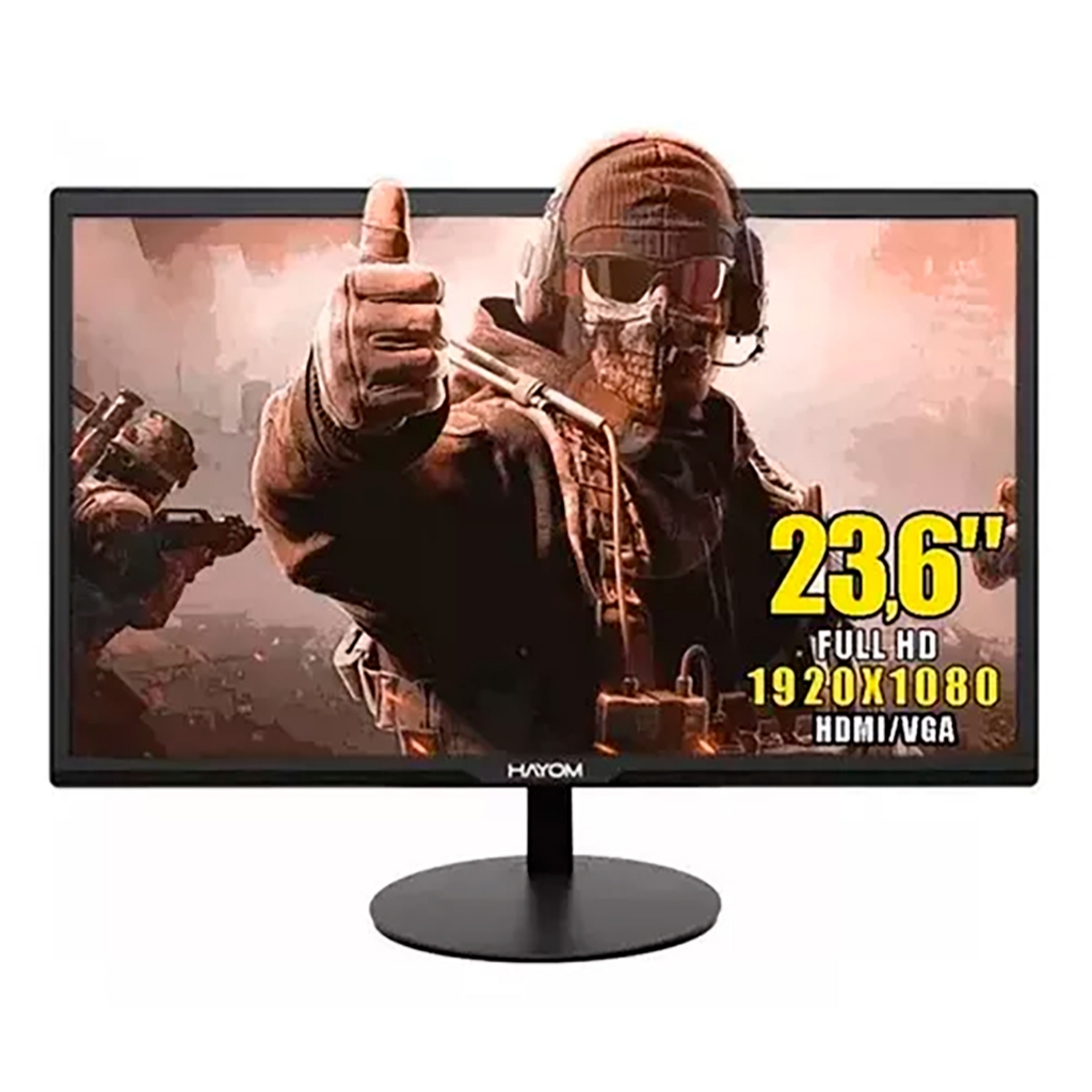 Monitor FULL HD 23.6 Polegadas Hdmi Vga 75hz Cor Preto