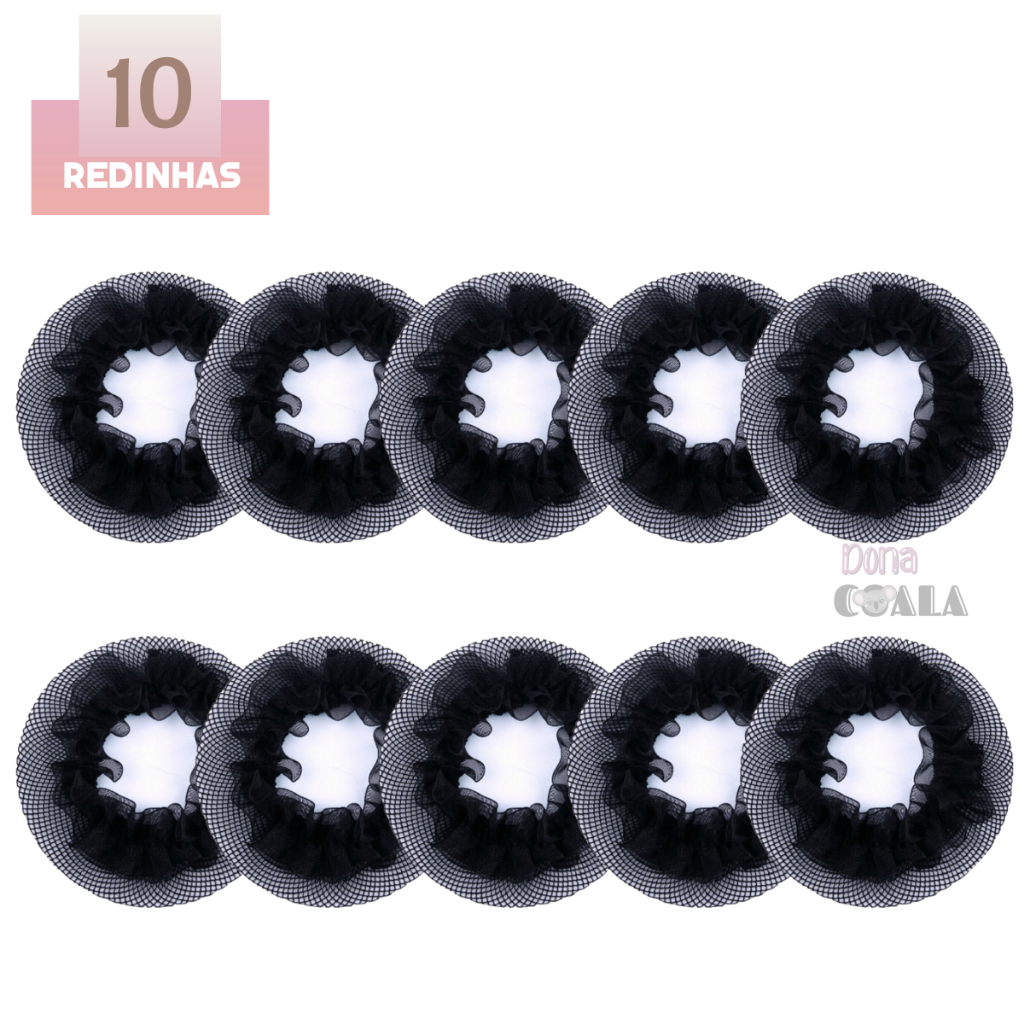 Redinha para coque de cabelo, ballet, enfermeira, garçonete, comissária em Oferta na Shopee