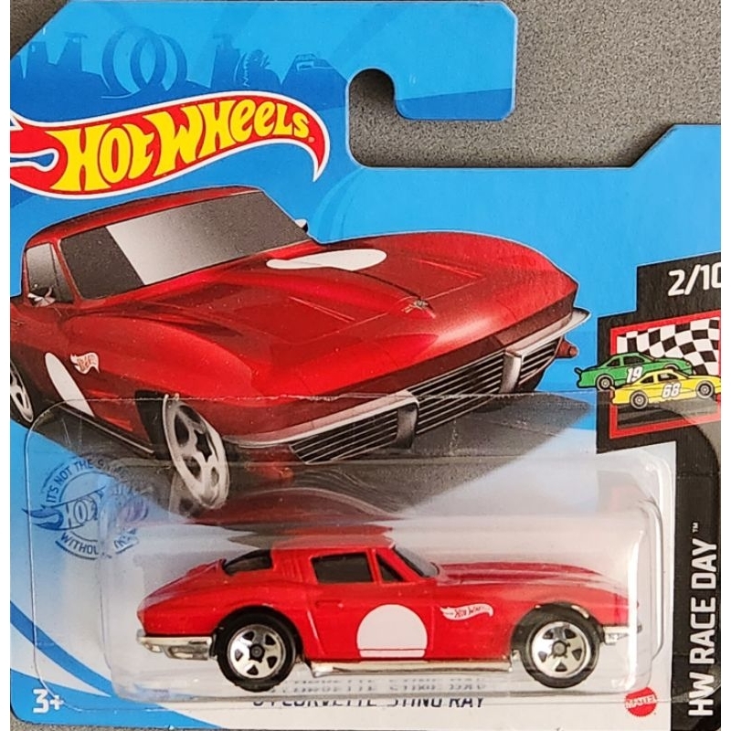 HOT WHEELS CORVETTE STING RAY COLEÇÃO ANTIGA LACRADO NA CARTELA ESCALA 1.64 TAMANHO 7CM