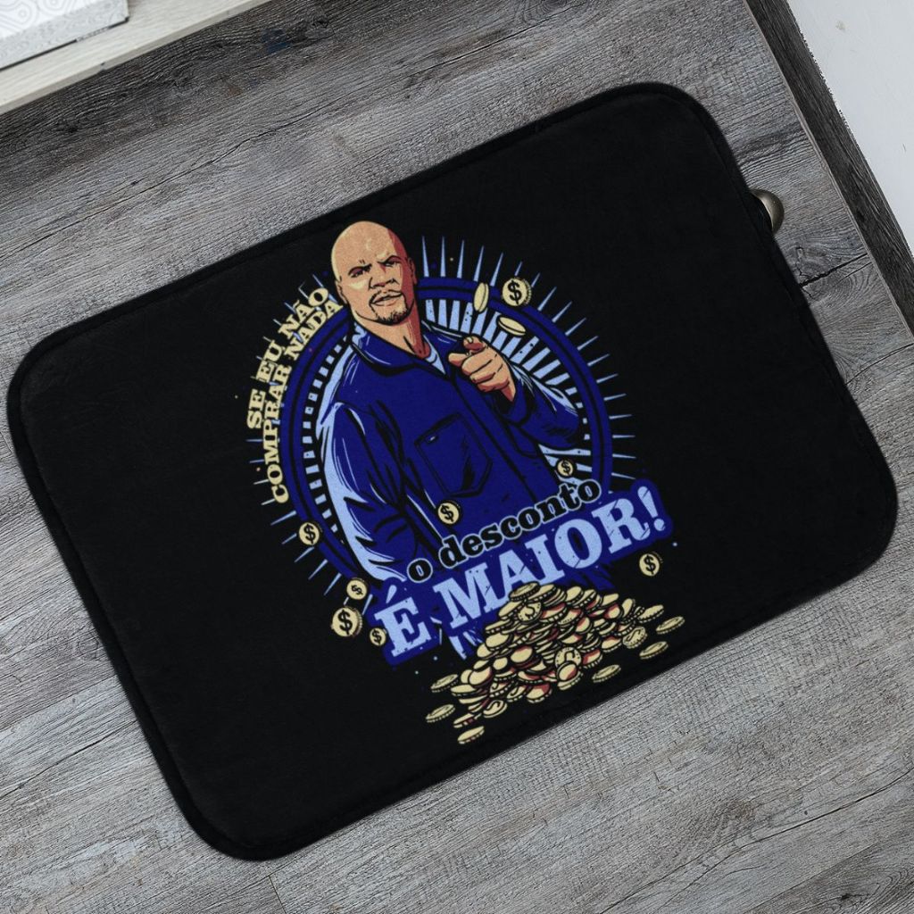 Tapetes de Porta Se Eu Não Comprar Decorativo  para Entrada Antiderrapante 55x35