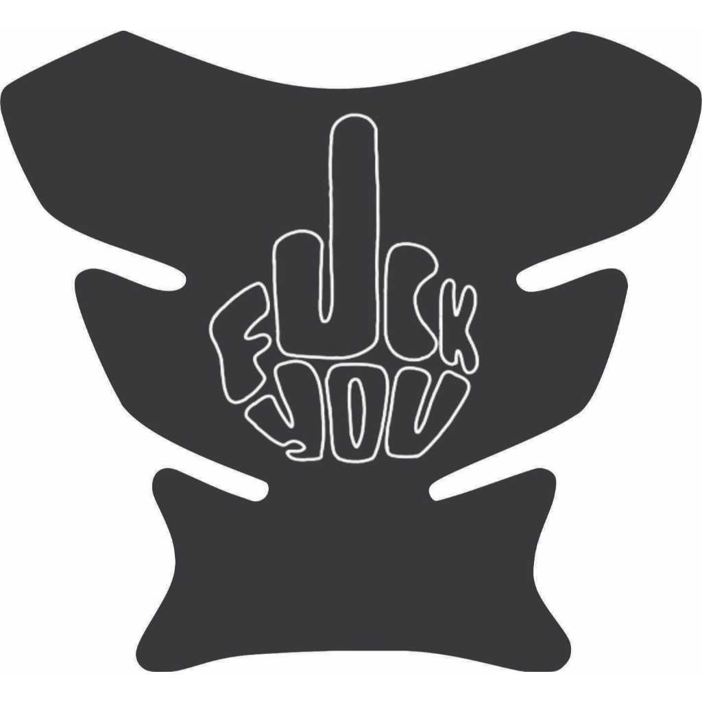 Protetor Para Tanque de Moto Resinado Tankpad Universal Modelos - FUCK YOU - F 2513