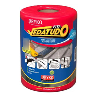 Fita Multiuso Autoadesiva Asfáltica Alumínio 20cmx10m- Dryko em Oferta na Shopee
