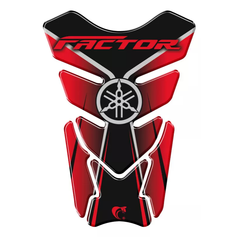 Protetor Tanque Adesivo Relevo Moto Yamaha Factor Vermelho em Oferta na Shopee