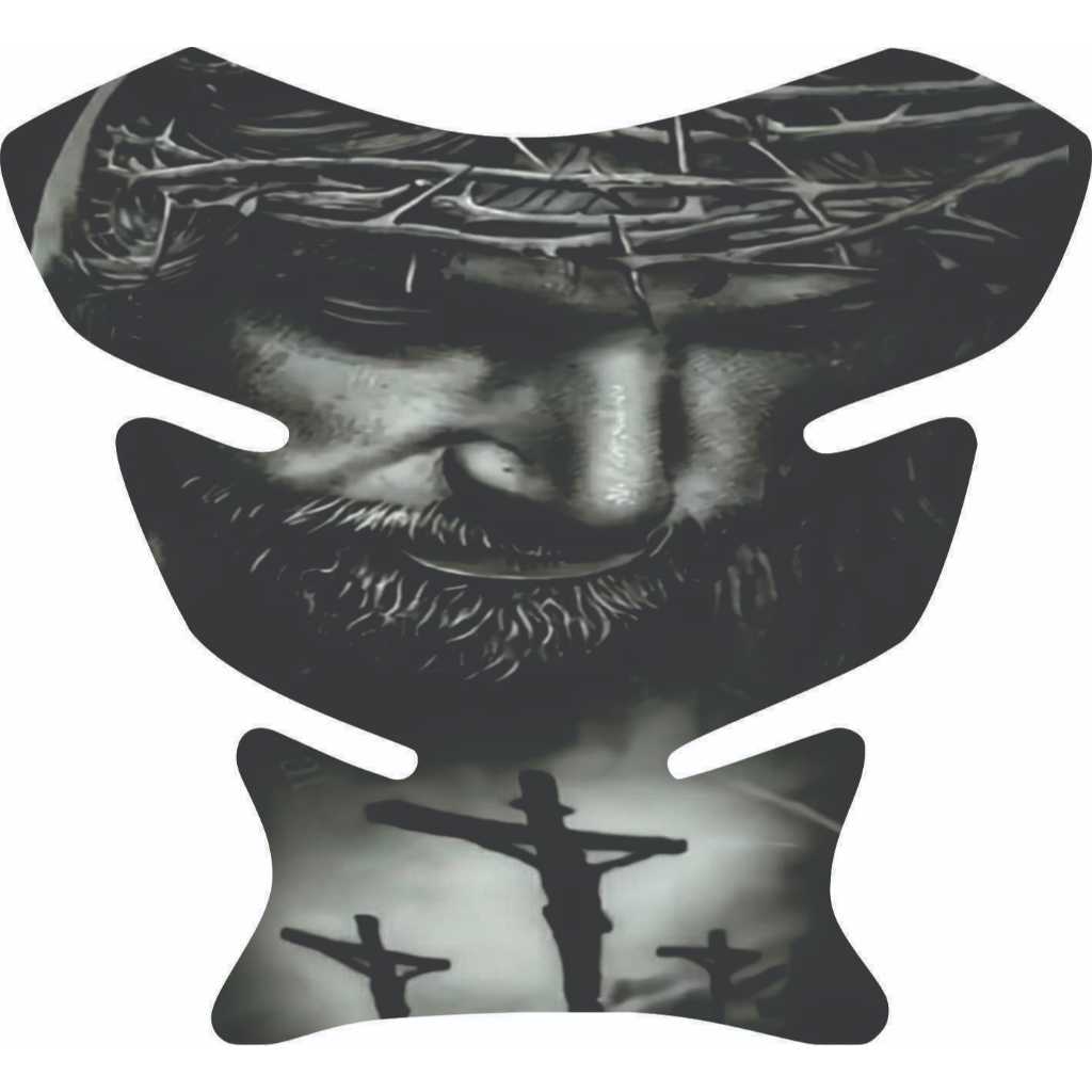 Protetor Para Tanque de Moto Resinado Tankpad Universal Jesus Cristo varios modelos