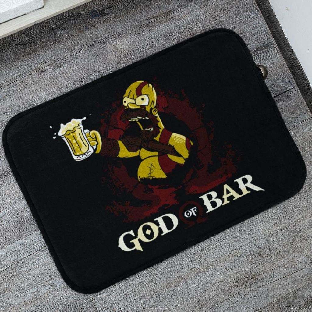 Tapetes de Porta Gof Of Bar Decorativo  para Entrada Antiderrapante 55x35