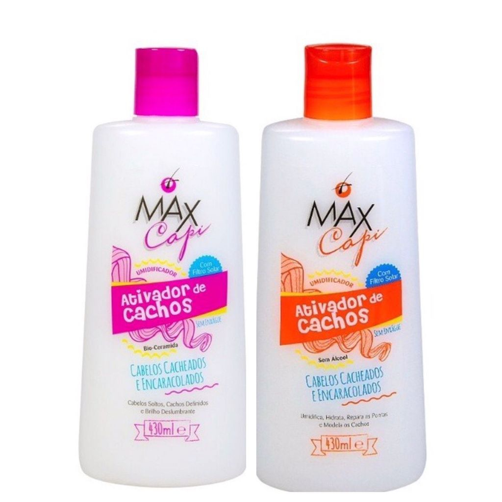 kit 2 Ativador de Cachos Max Capi 430ml