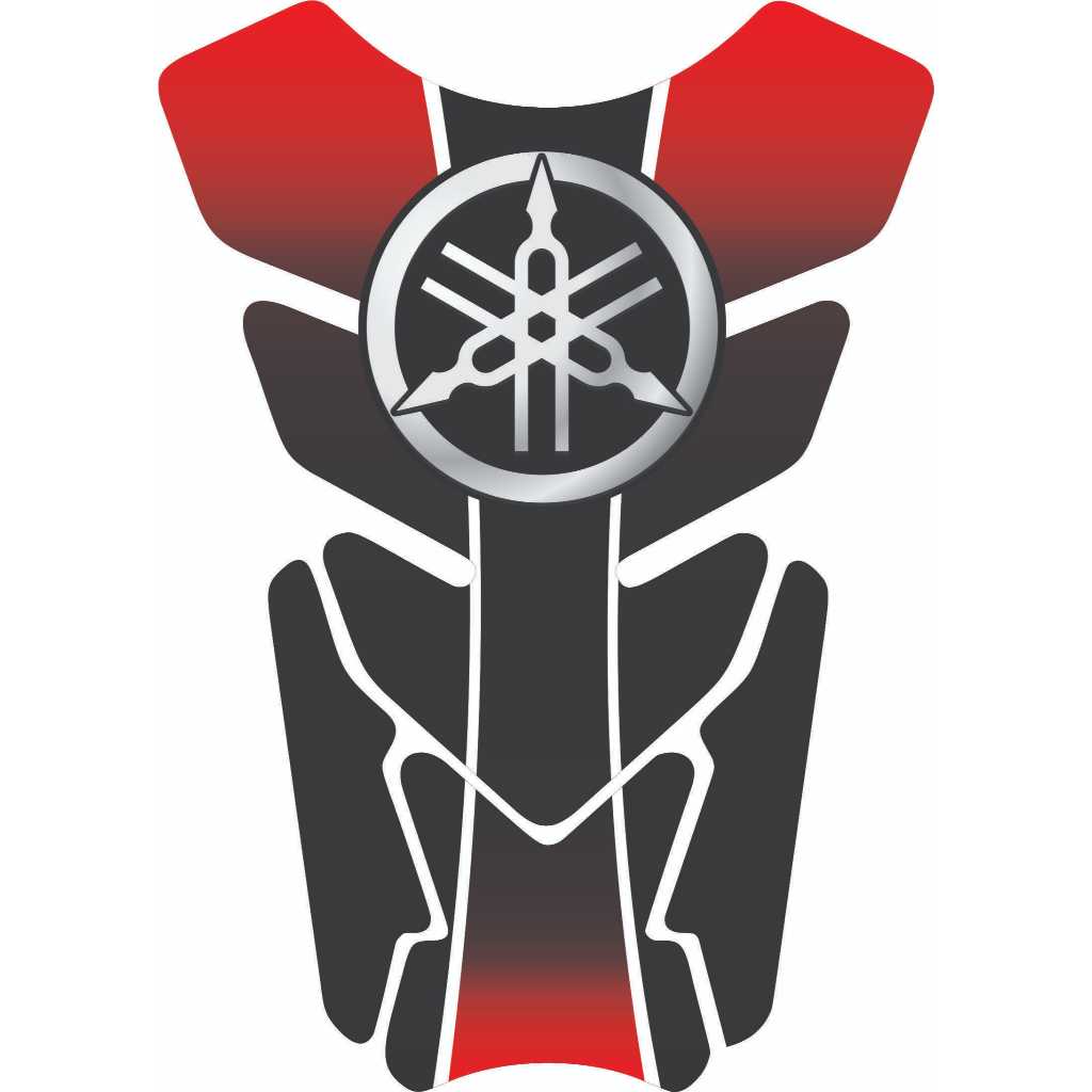 Protetor De Tanque Moto Resinado Tankpad Universal Yam4ha Estilizado Vermelho Varios Modelos 2310