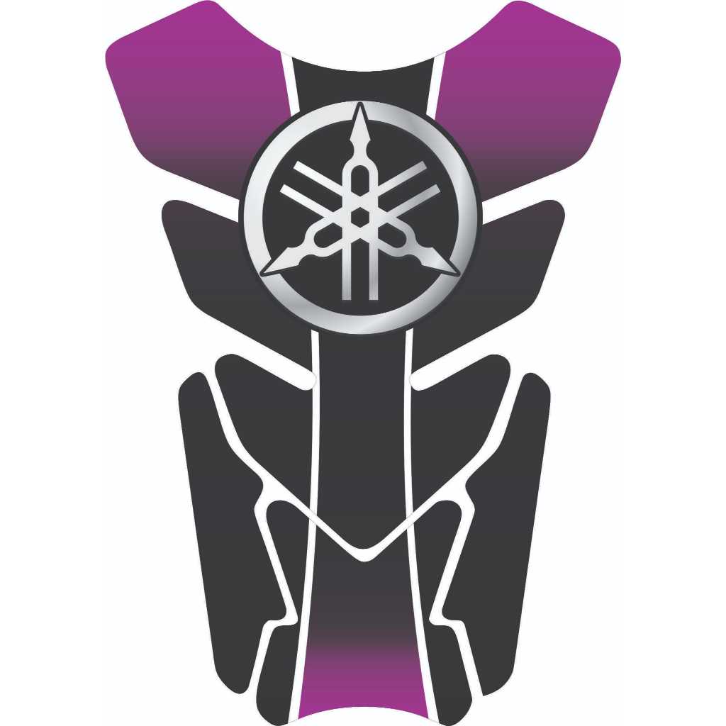 Protetor De Tanque Moto Resinado Tankpad Universal Yam4ha Estilizado Roxo Varios Modelo 2311