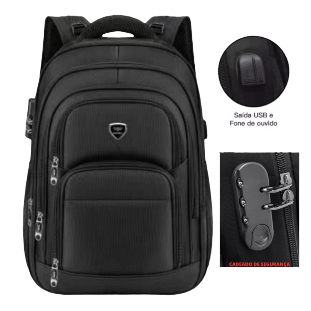 Mochila Masculina Grande Reforçada Notebook Impermeável 50 L em Oferta na Shopee