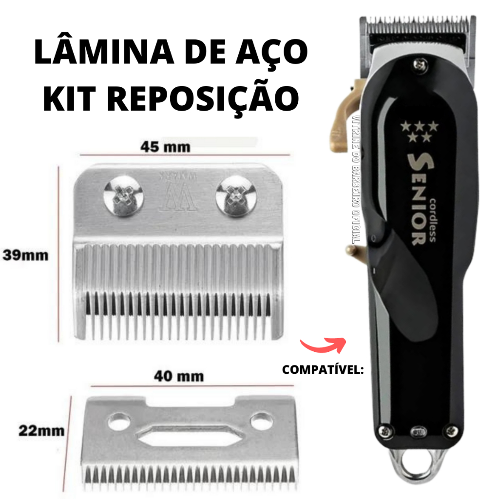 Kit Lâmina De Aço Reposição P/ Máquina De Corte Senior