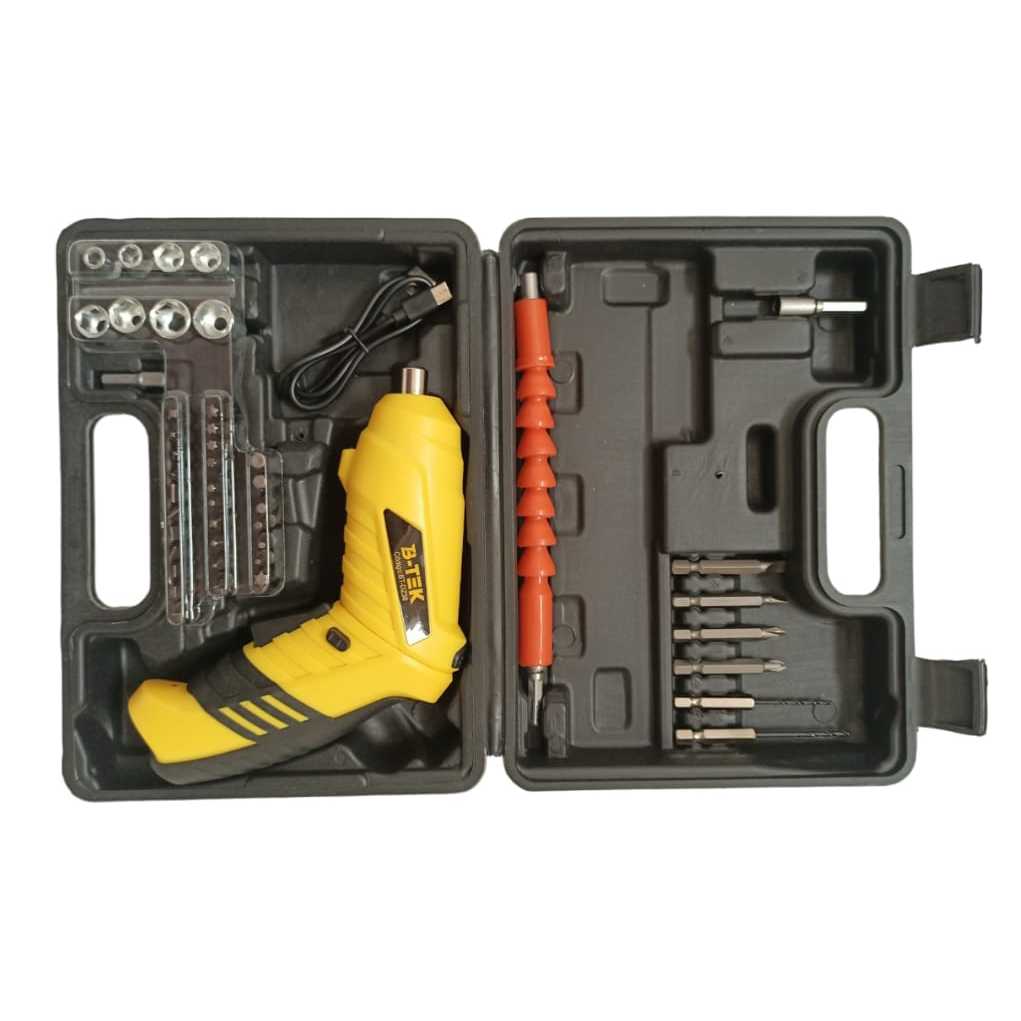 Mini Parafusadeira 48 Peças 3.6v Furadeira 220 Rpm Recarregável
