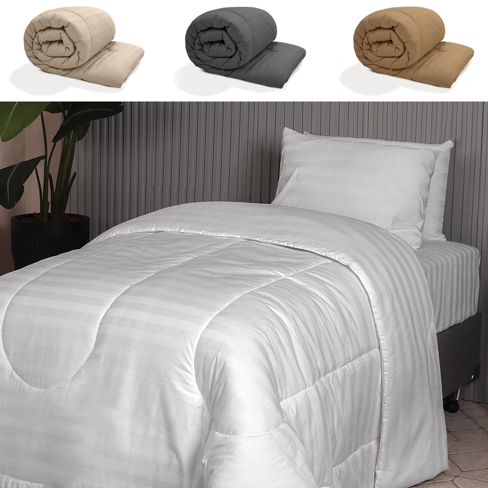 Edredom Solteiro 300 Fios 100% Algodão 220x160cm - BF Colchões - Home & Living