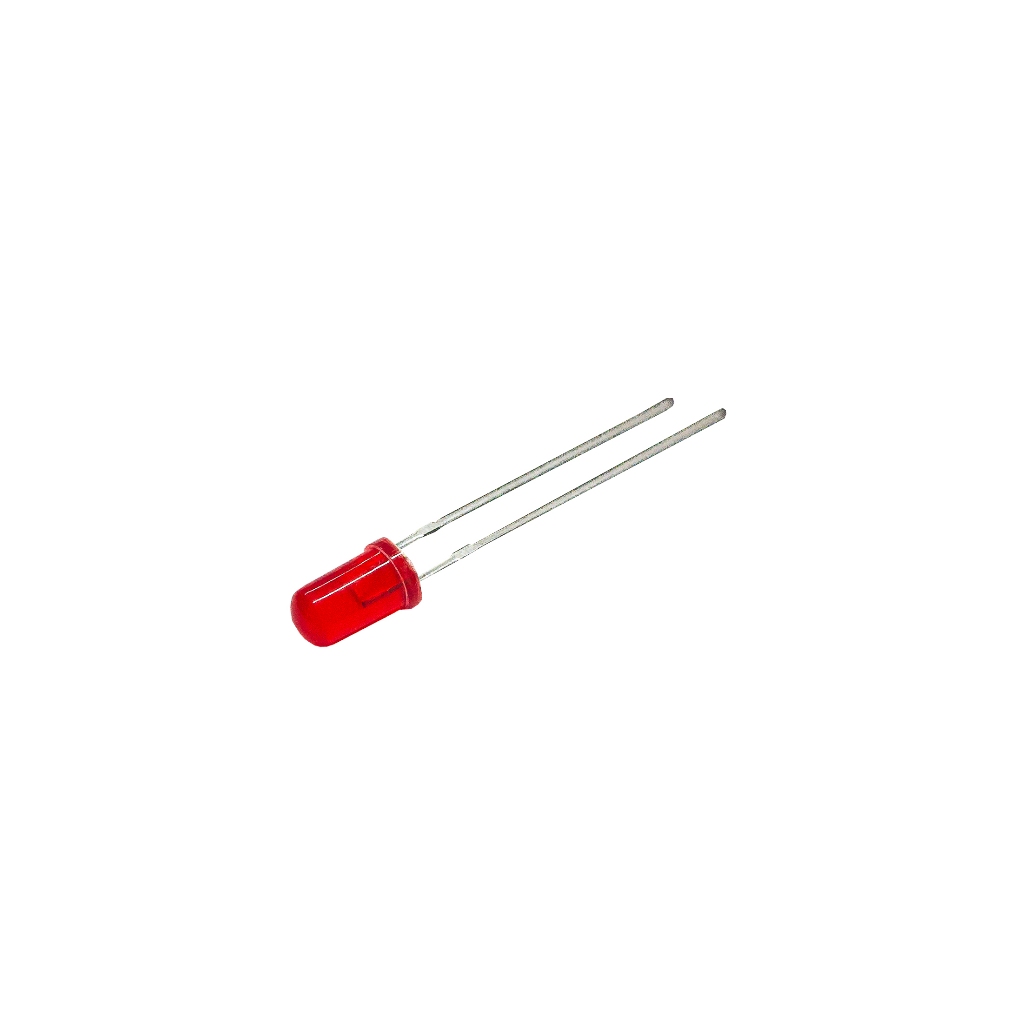 100pçs Led 3mm Vermelho Difuso 600Mcd