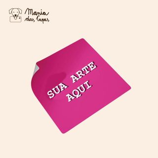 50 Adesivos Personalizados Vinil Quadrado Com Logo Nome