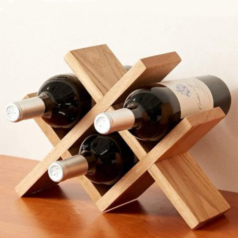 Suporte Nicho Xadrez Adega para Vinhos Champanhes Minimalista Moderno de Bancada ou Parede