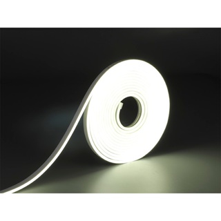 Fita De Led Neon Brilhante Branco Frio Com 5 Metros 12V Bivolt Flexivel Resistente A Agua Com Ou Sem Fonte em Oferta na Shopee