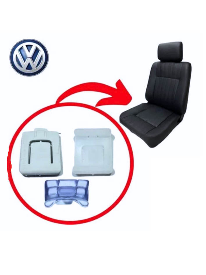 Kit Calço Trilho Deslize Banco Vw Gol Bola G3 G4 G5 G6 Parati Bola Saveiro