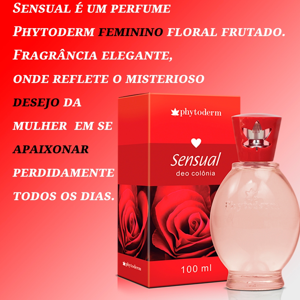 Detalhes do Colônia Sensual Phytoderm 100ml